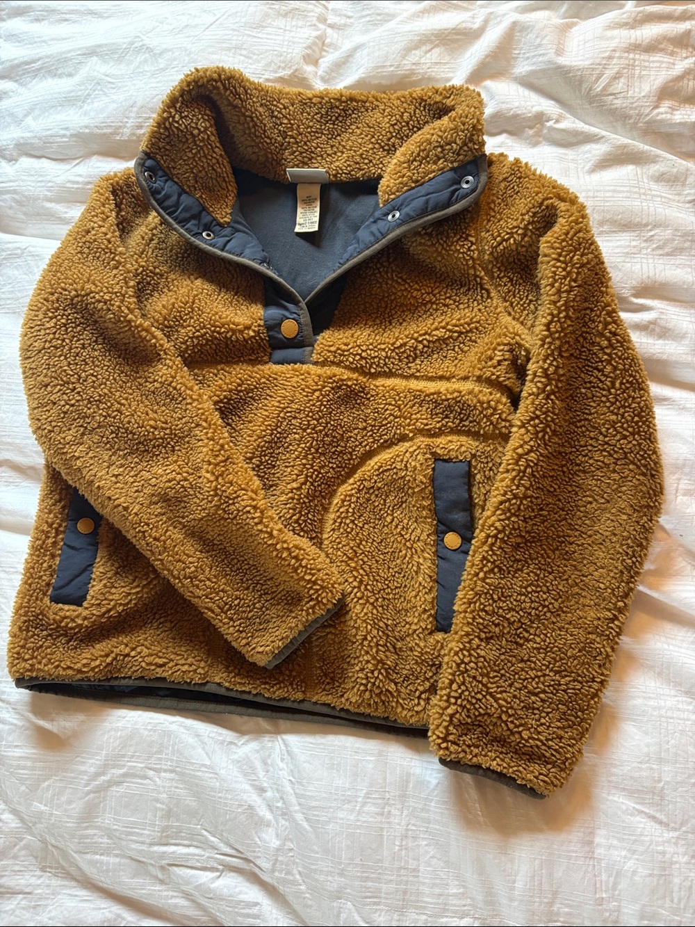 L.L. Bean Sherpa Fleece Pullover XS Petite